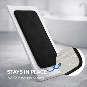 Uowuoiw machine-washable bath mats are easy to clean after daily use.