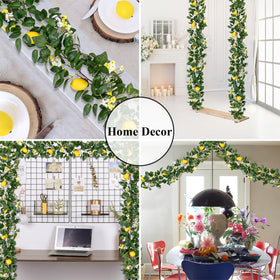 U'Artlines lemon garland on dining table adds festive touch