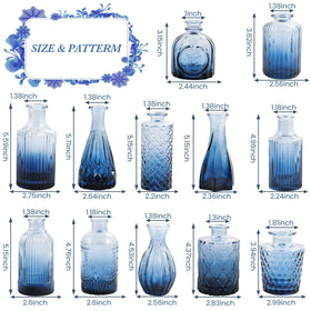 UPBUD Set of 12 vases provides versatile centerpiece options for events.