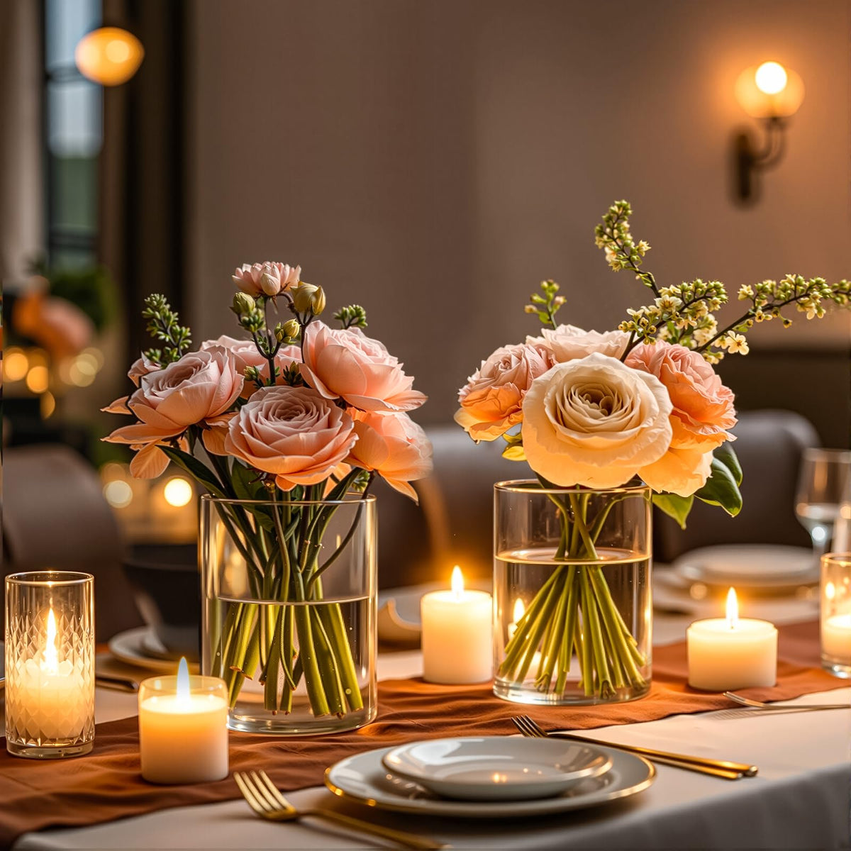 UPBUD minimalist glass vase suitable for DIY floral arrangements