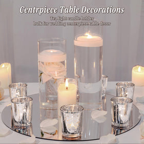 UPBUD tealight holders cast a gentle glow, elevating intimate table settings.