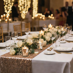 UPBUD mercury glass tealight holders in silver create elegant centerpieces with soft glow.