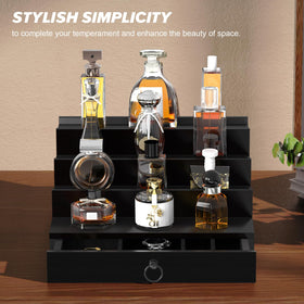 Upcessory Cologne Organizer tabletop display enhances room aesthetics while showcasing your scents