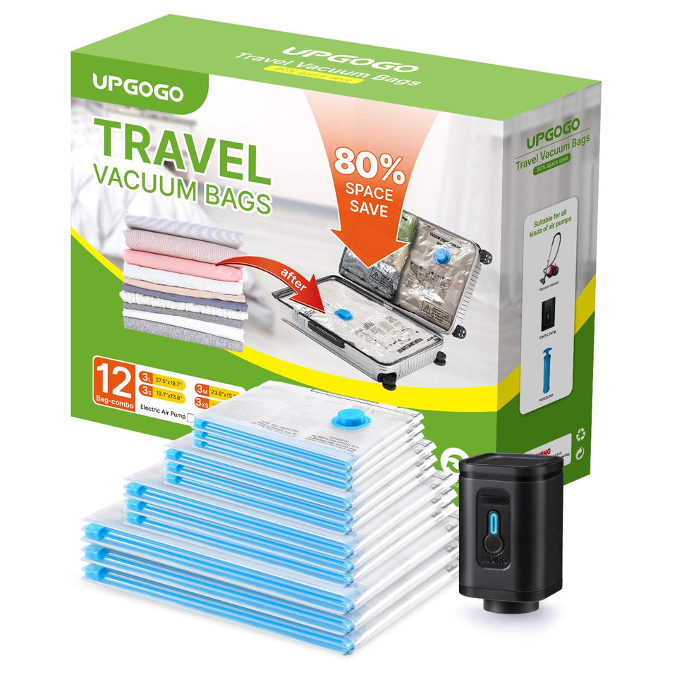 UPGOGO Combo travel vacuum bags set for optimized luggage space