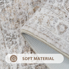 Uphome boho rug pile close-up showing soft velvet texture