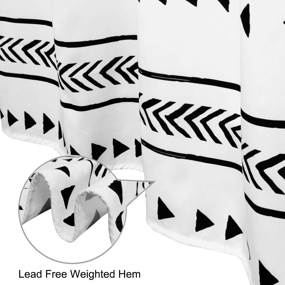 UpHome water-repellent shower curtain helps keep moisture at bay and dries quickly.