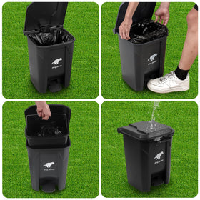 Uppcasir dog poop trash can dimensions 15x9.44x7.48 inches for tight spaces