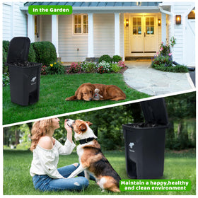 Uppcasir dog poop trash can ideal for garden use and yard waste