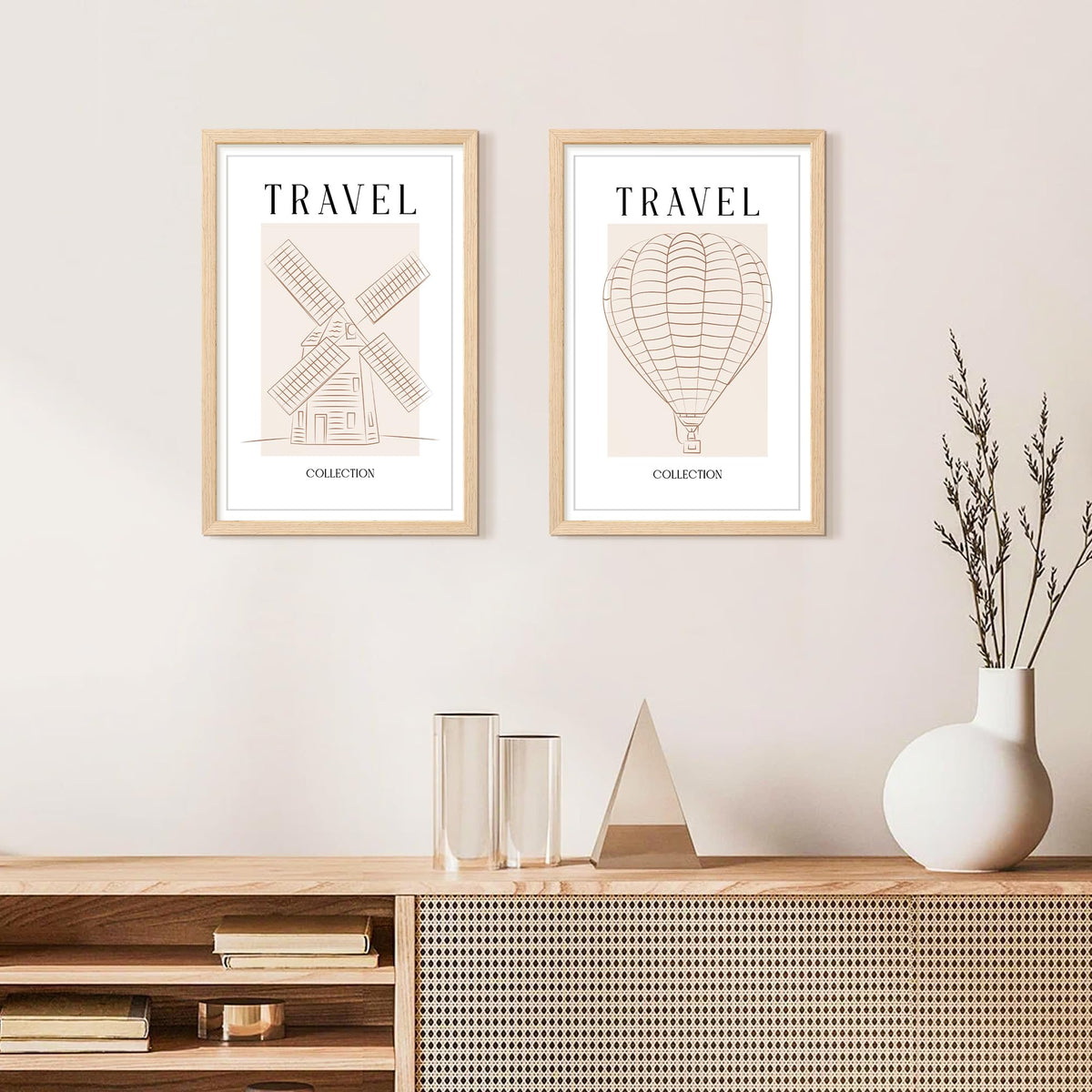 upsimples 1-pack wooden frame ready for gifting or home display