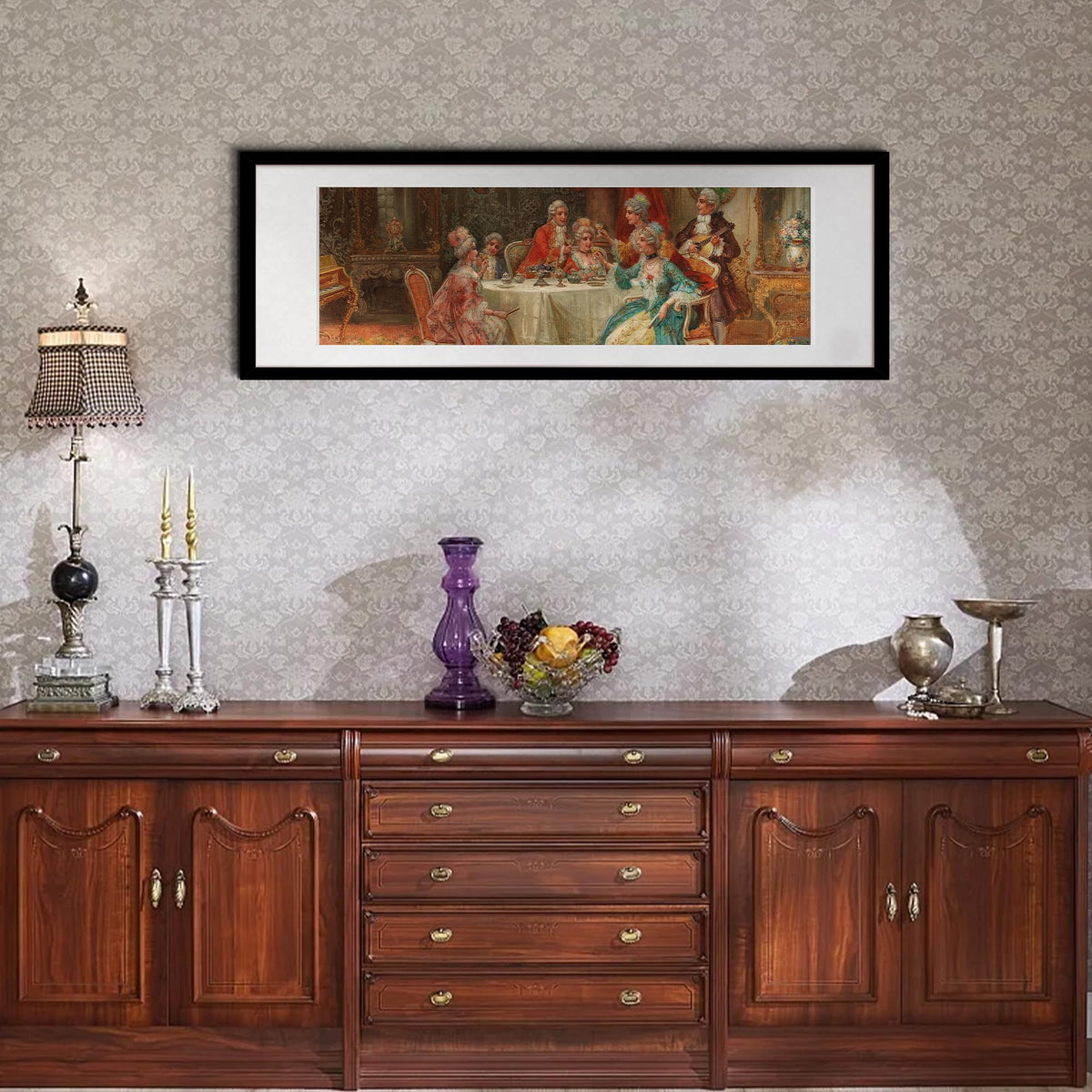 Upsimples 10x30 frame side angle highlighting durable black border.