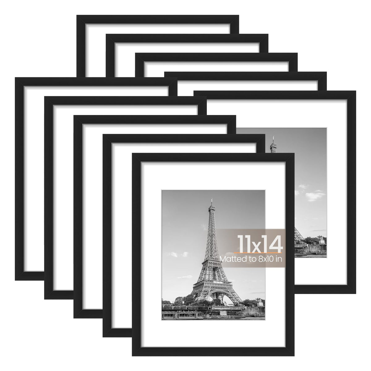 upsimples 11x14 frame set of 10 protects photos with clear acrylic
