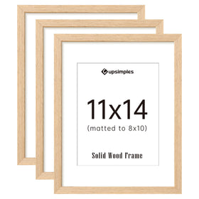 upsimples 11x14 frame set 3-pack on a white wall for easy display