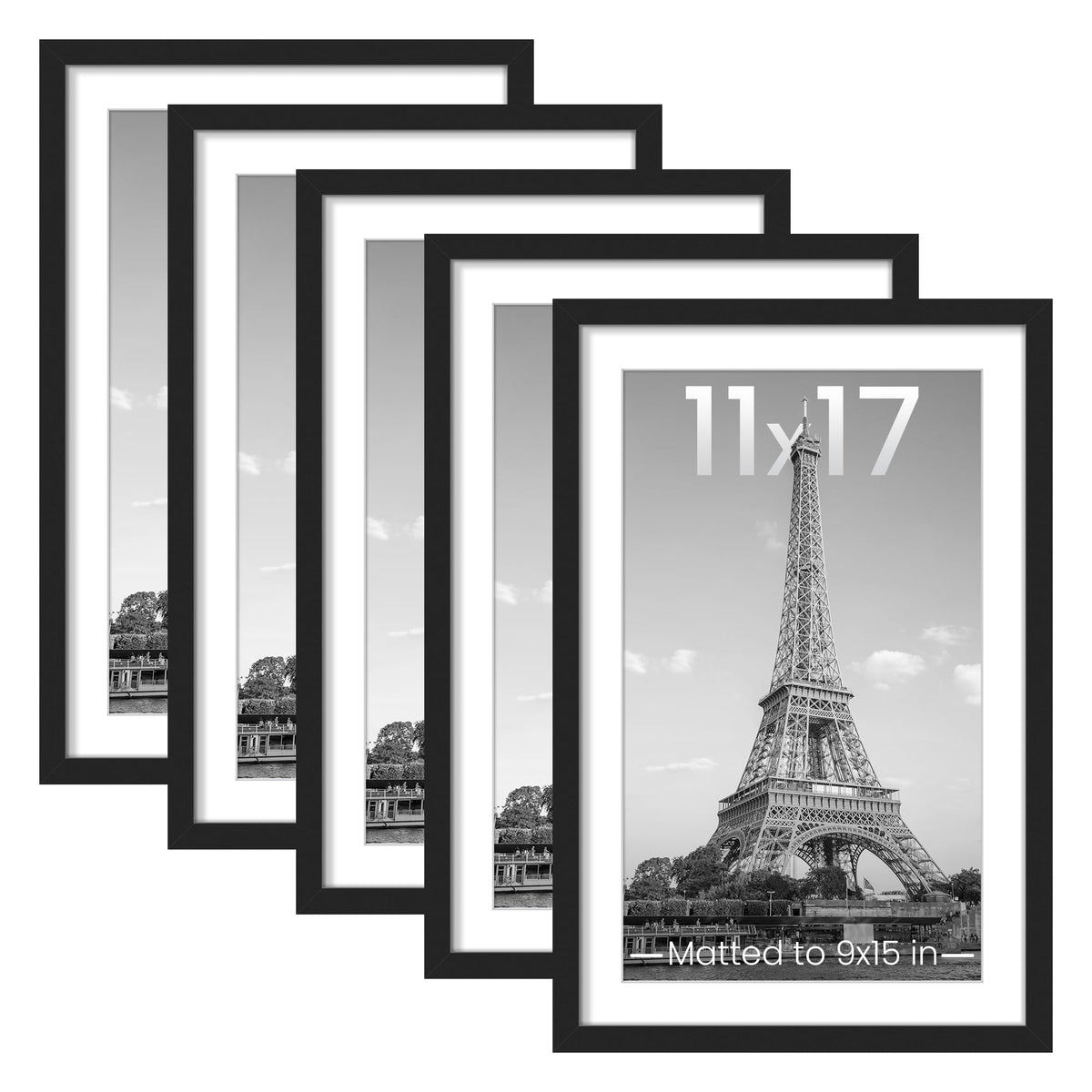 Upsimples 11x17 frame set in black for a stylish wall gallery.