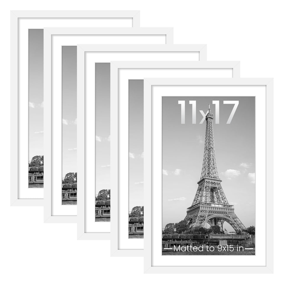 upsimples 11x17 frame set white for a stylish wall collage display.