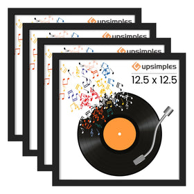 upsimples 12.5x12.5 record frame front view, ideal for displaying vinyl album art.