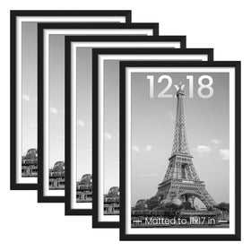 upsimples 12x18 frame set of five in black for a unified wall gallery.