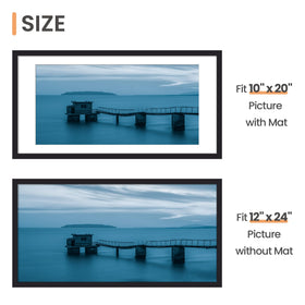 upsimples 12x24 frame mounting options for wall or desk use