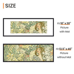 upsimples 13.5x40 frame hung horizontally highlighting versatile wall mounting