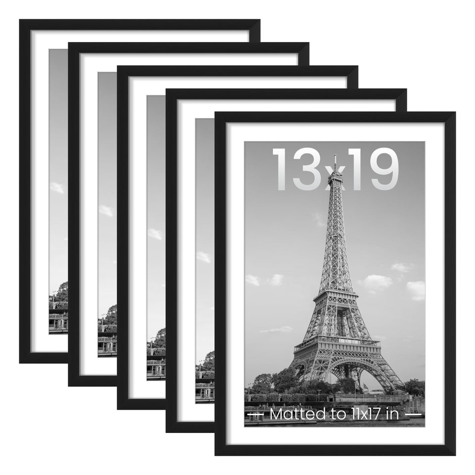 upsimples 13x19 frame set with mat highlights 11x17 photos for secure display