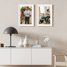 Upsimples 13x19 frame with mat inside view for 11x17 posters
