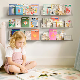 upsimples 15x4-inch invisible shelves installed with included hardware
