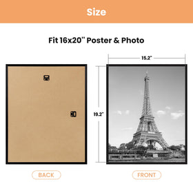 Upsimples 16x20 frame protective film to be torn off before use.
