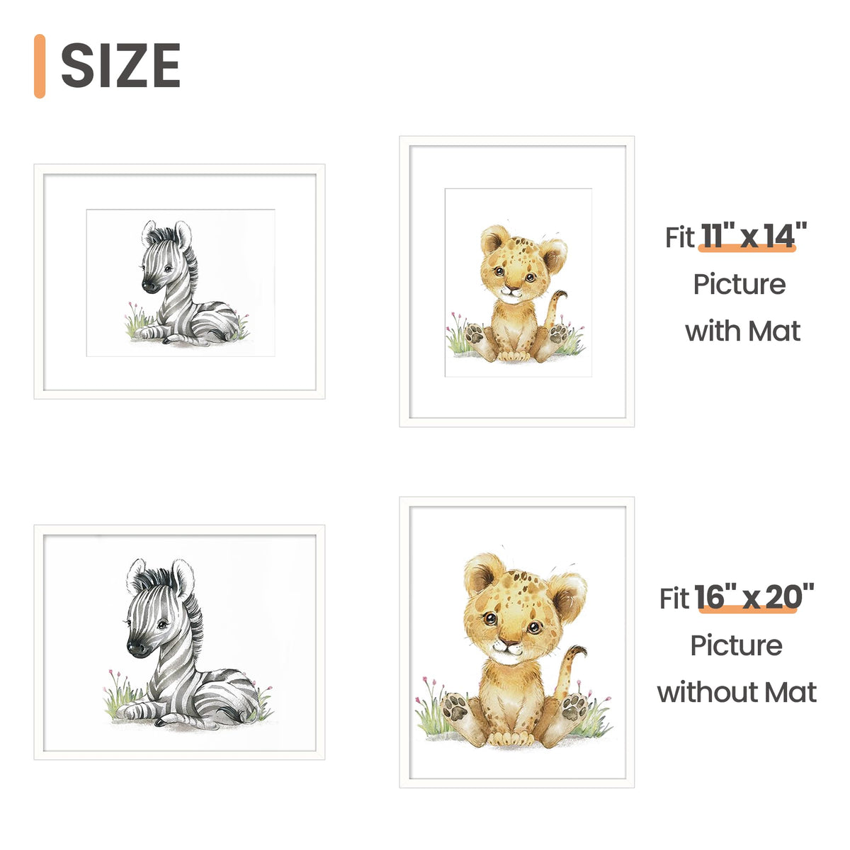 upsimples 16x20 frame without mat for versatile wall art
