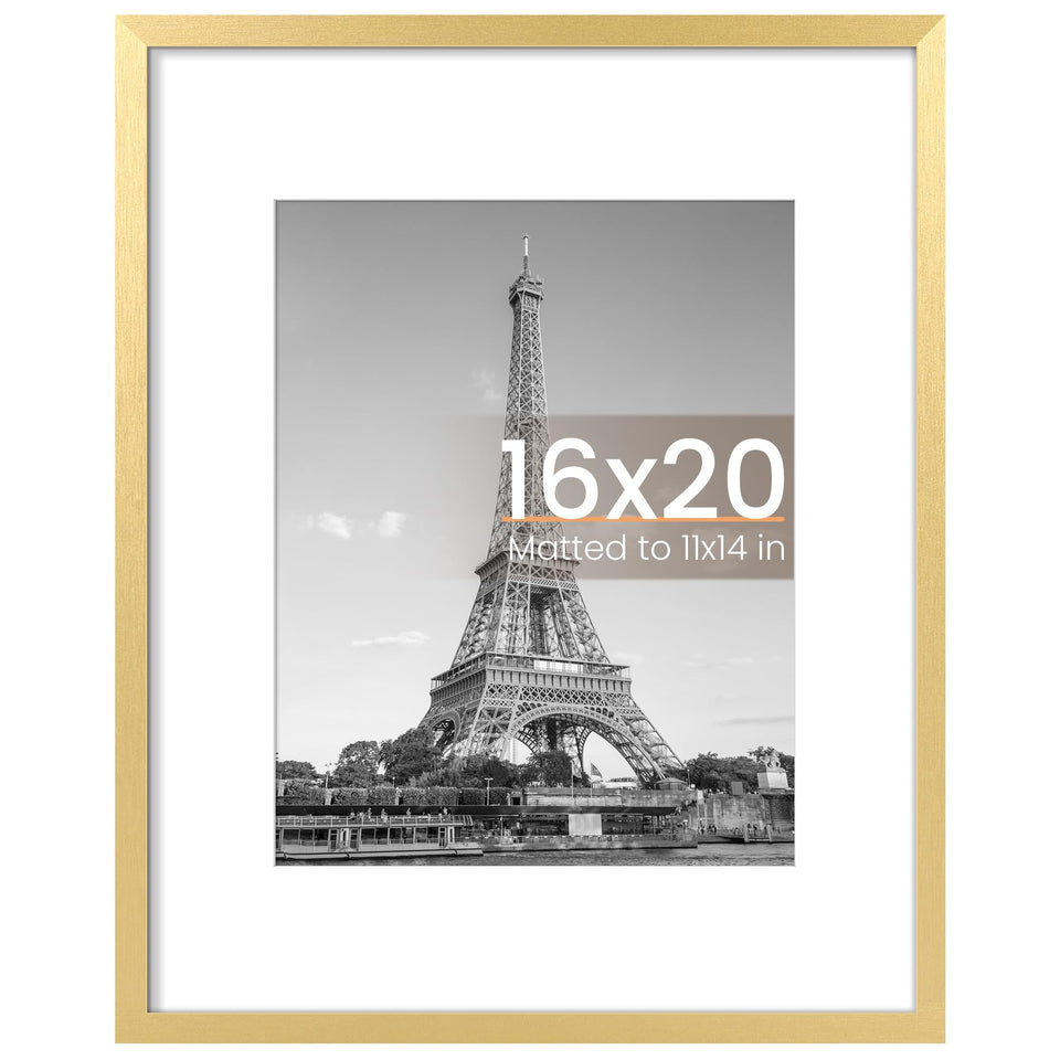 upsimples 16x20 gold frame front view for elegant home display