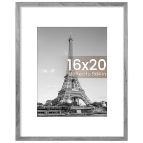 Upsimples gray 16x20 picture frame front view for durable home display