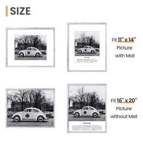 Upsimples 16x20 frame with matless back view highlighting photo stability