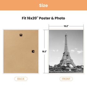 upsimples 16x20 white frame gift-ready packaging, perfect for birthdays and holidays.