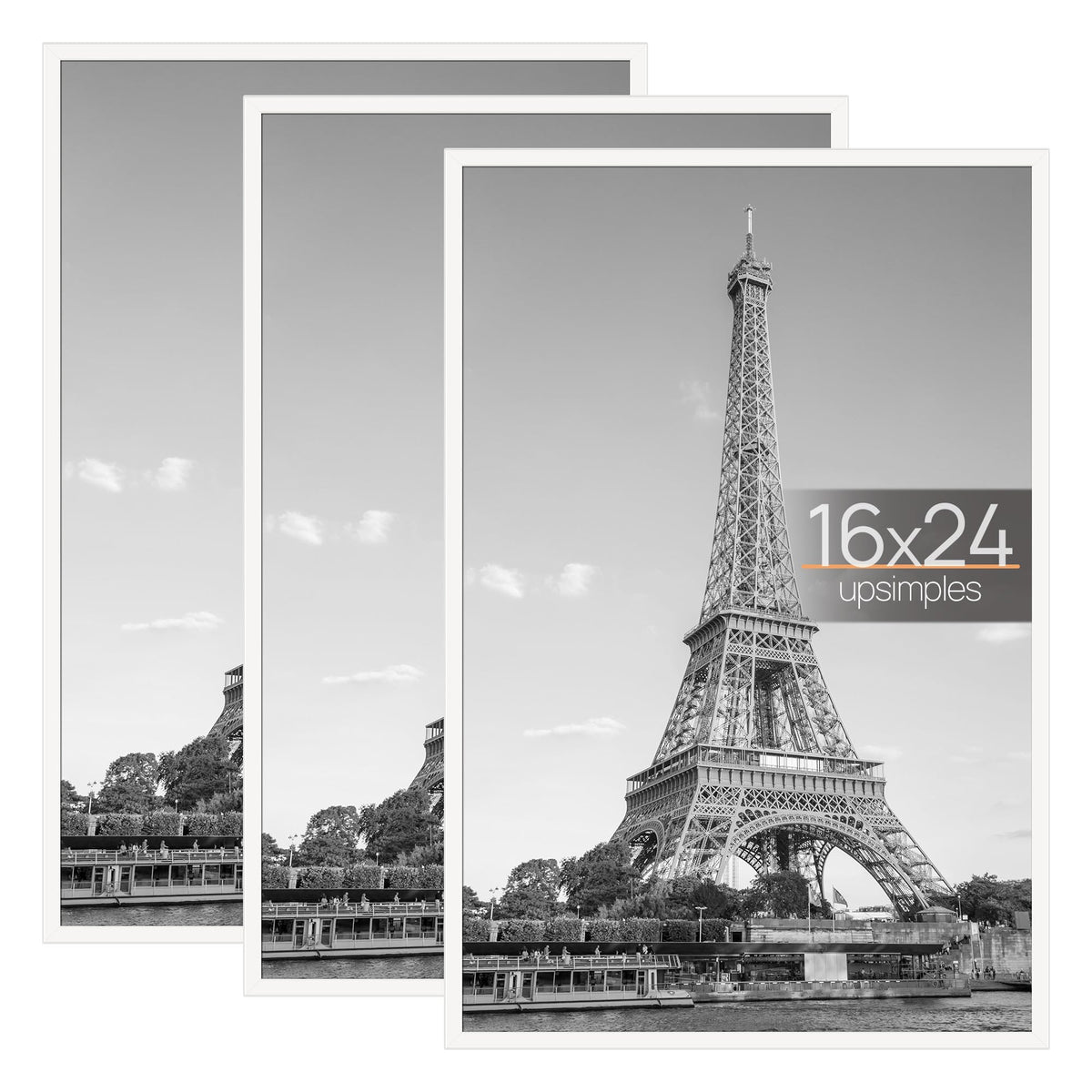 Upsimples 16x24 white poster frame ready for quick assembly and display.