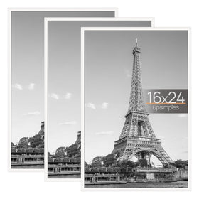 Upsimples 16x24 white poster frame ready for quick assembly and display.