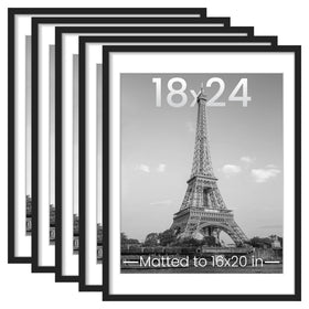 Upsimples 18x24 frame set in black, front view for cohesive wall display.