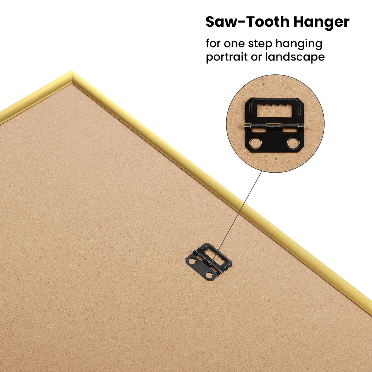 upsimples 18x24 frame wall-mount demo in horizontal and vertical layouts.