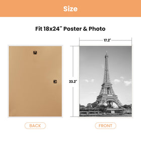 Upsimples 3-pack frame is gift-ready for art, photos, or posters.
