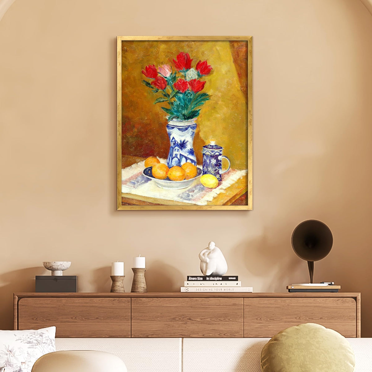 Upsimples 18x24 frame with mat fits 16x20 posters.