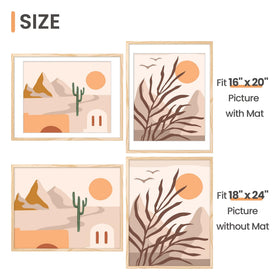 Upsimples frame showing mat-ready setup for 16x20 posters.