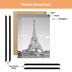 Upsimples 18x24 poster frame slide-in strips for easy loading.