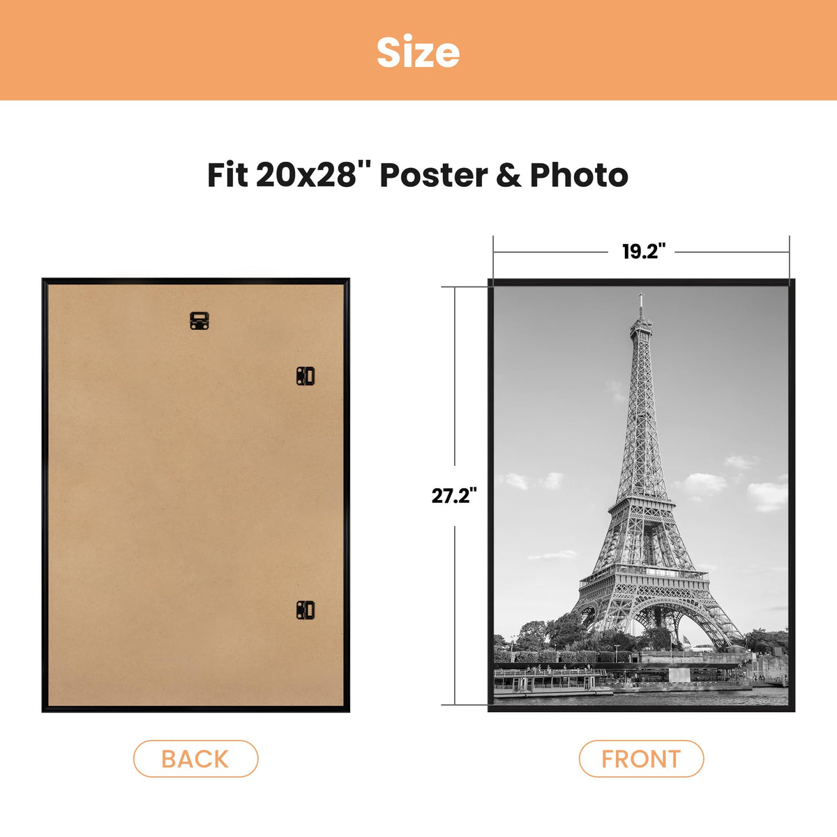 upsimples 20x28 frame assembly sliding strips