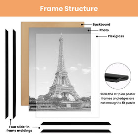 upsimples 20x28 frame scratch-proof cover protects posters