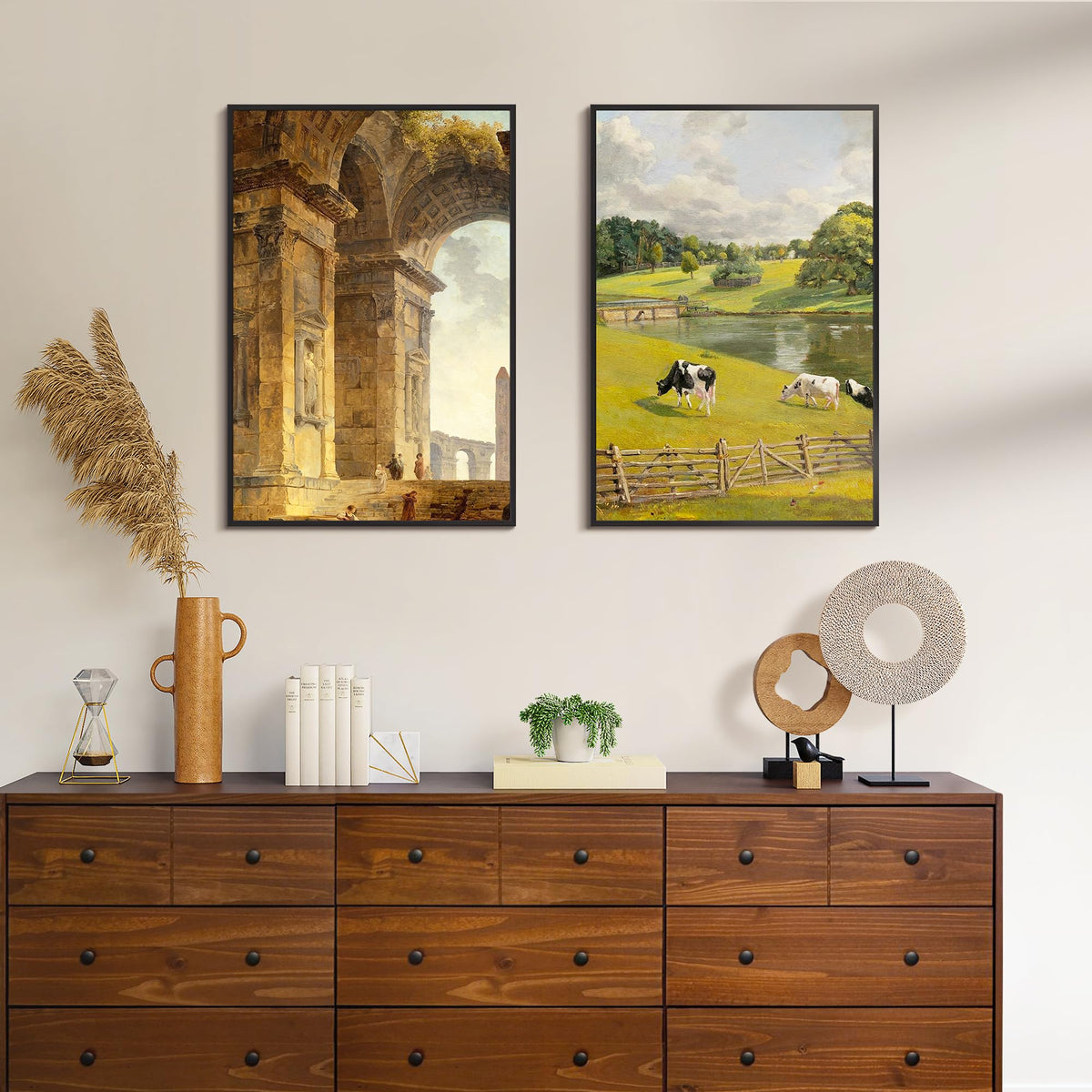upsimples 20x30 black frame slide-in strips close-up, enabling easy poster swaps.