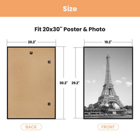 upsimples 20x30 frame mounted on wall in living room or office.