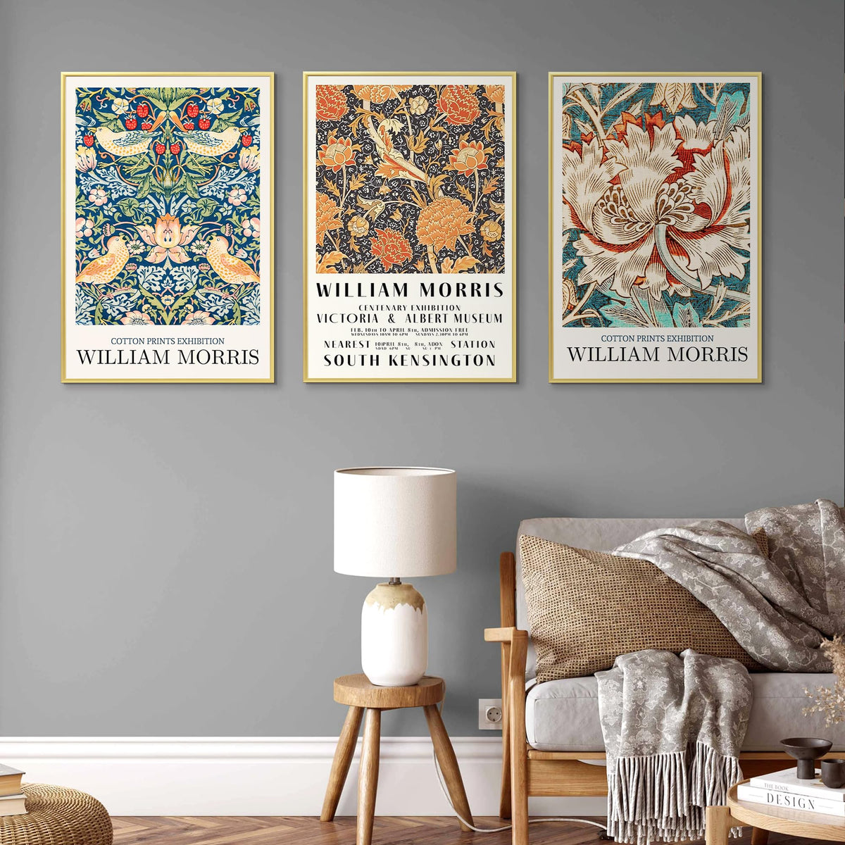 Upsimples 20x30 gold frame protective-film protects posters during handling and shipping.