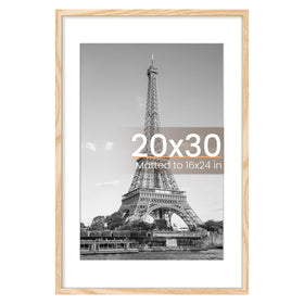 upsimples 20x30 poster frame front view shows a durable natural style for home decor.