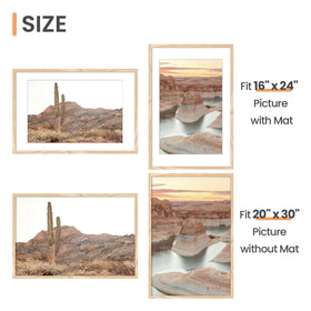 upsimples wall frame shown hung horizontally and vertically for flexible layouts.
