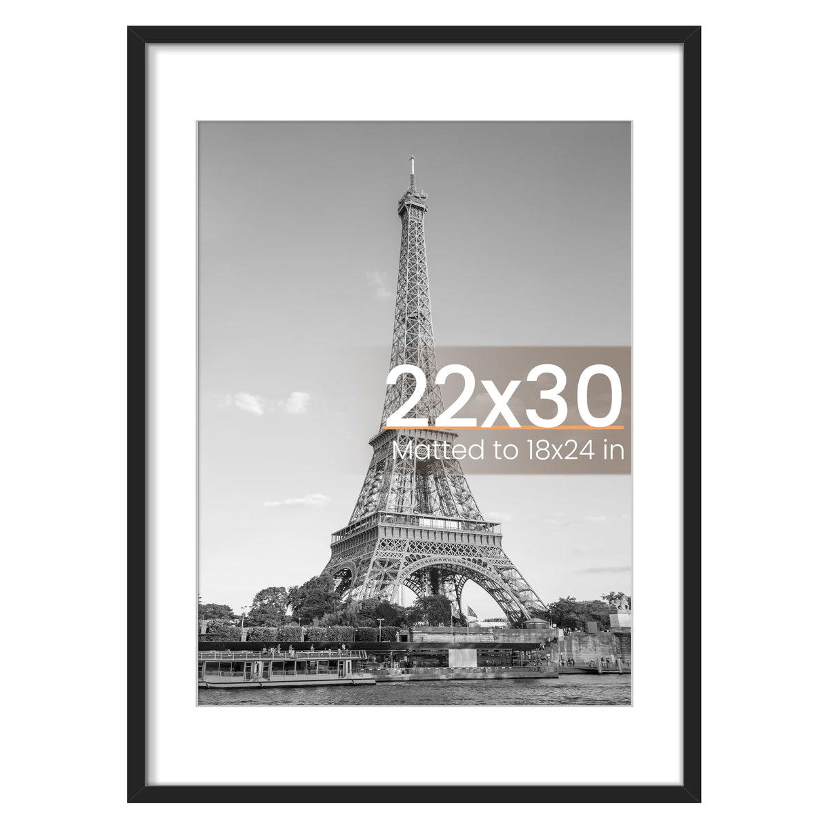 upsimples 22x30 picture frame front view highlighting sturdy build and clear photo visibility