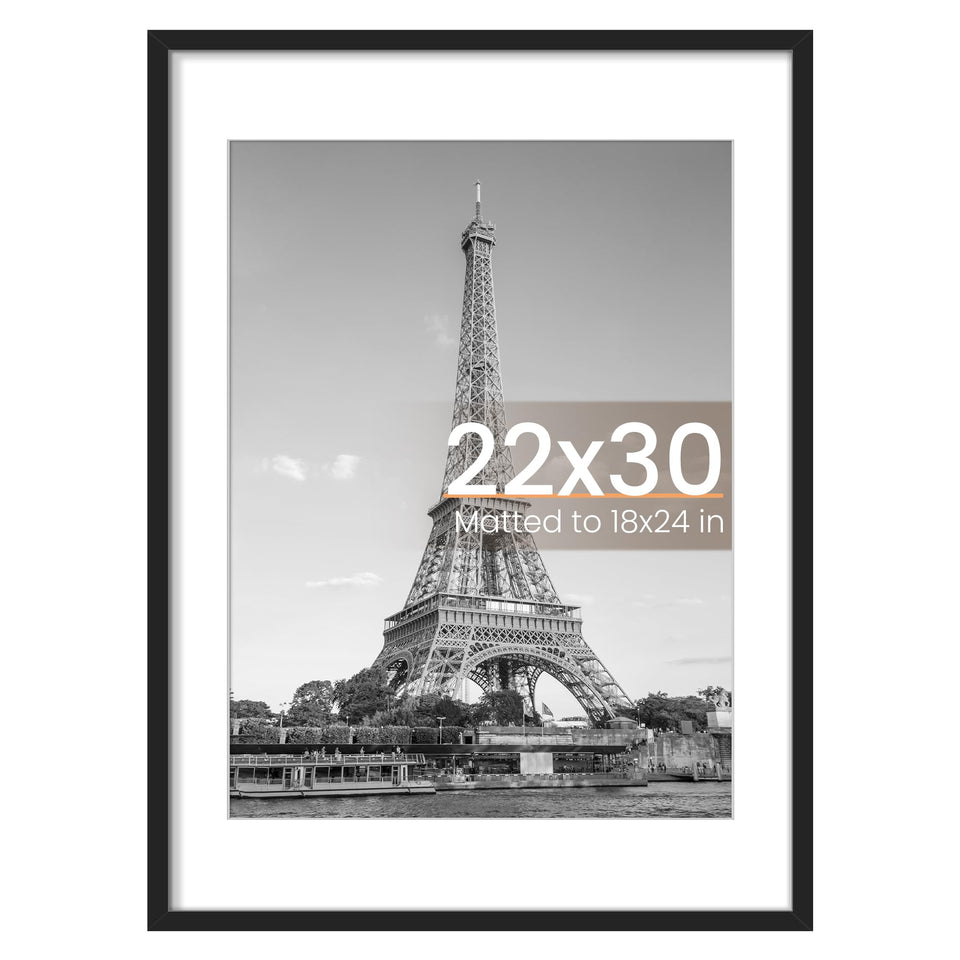 upsimples 22x30 picture frame front view highlighting sturdy build and clear photo visibility