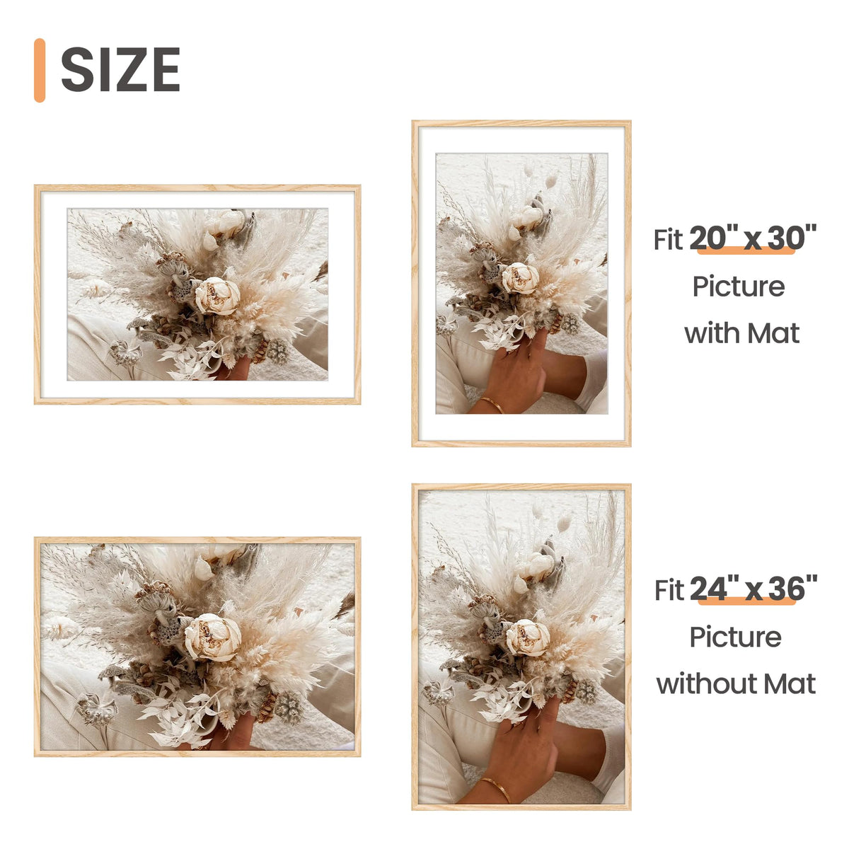 Upsimples 24x36 frame without mat offering a bold poster presentation