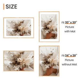 Upsimples 24x36 frame without mat offering a bold poster presentation